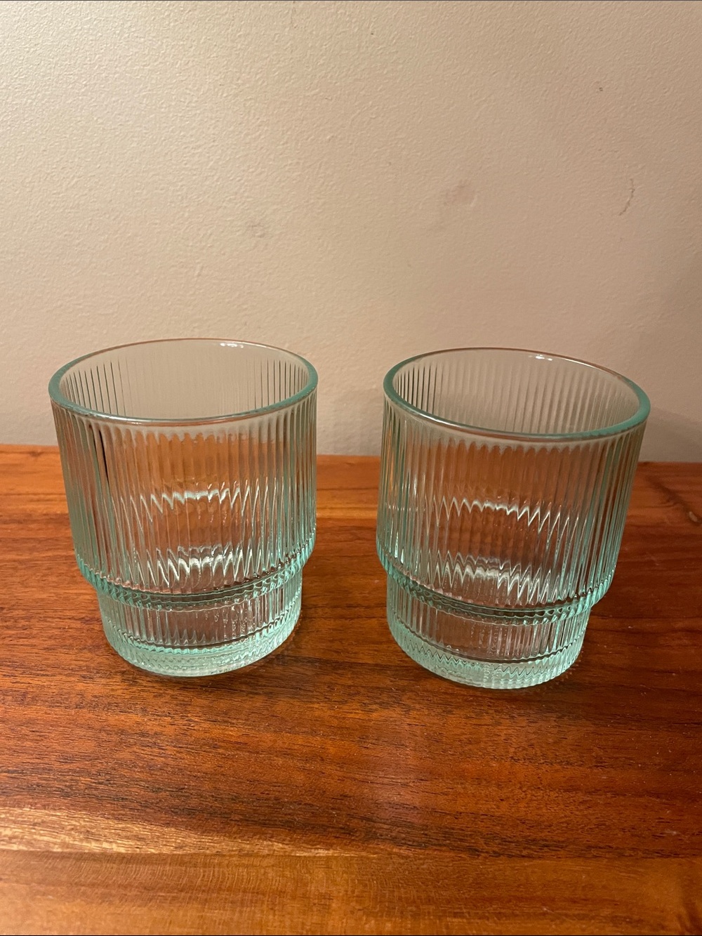 Set of 2 Jonathan Adler biba seafoam mint green cocktail glasses